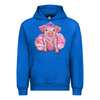 Cobalt balerina pig with tutu Urban Hoodie - RanaPortraitStore