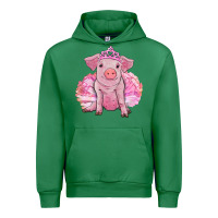 Emerald balerina pig with tutu Urban Hoodie - RanaPortraitStore