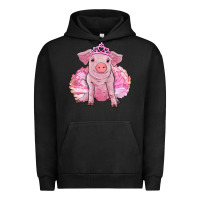 Pigment Black balerina pig with tutu Urban Hoodie - RanaPortraitStore