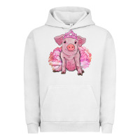 Pigment Lunar Rock balerina pig with tutu Urban Hoodie - RanaPortraitStore