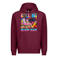 Burgundy rolling into second grade Premium Hoodie - texasbilliewilder