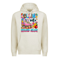 Oatmeal Heather rolling into second grade Premium Hoodie - texasbilliewilder