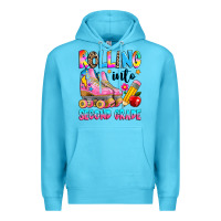 Ocean Blue rolling into second grade Premium Hoodie - texasbilliewilder