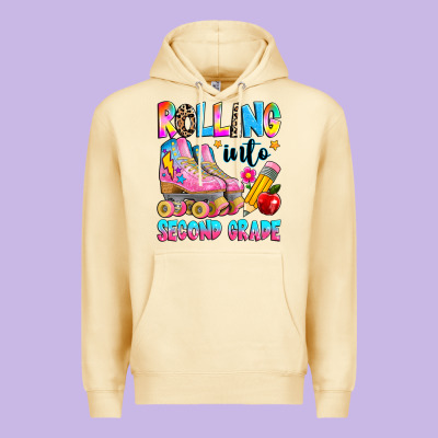 Rolling Into Second Grade Premium Hoodie Designed By Texasbilliewilder