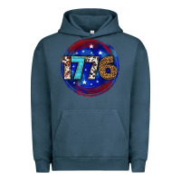 Pigment Midnight Navy western 1776 4th of july billie wilder Urban Hoodie - texasbilliewilder