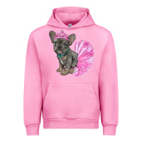 Fuchsia Pink balerina french bulldog with tutu Urban Hoodie - RanaPortraitStore