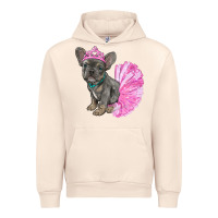 Sandshell balerina french bulldog with tutu Urban Hoodie - RanaPortraitStore