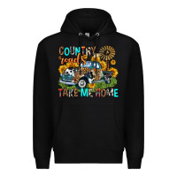 Black country roads take me home Premium Hoodie - Zillion Design Studio