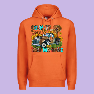 Country Roads Take Me Home Premium Hoodie Designed By Zillion Design Studio