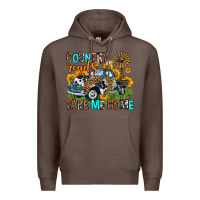 Coffee country roads take me home Premium Hoodie - Zillion Design Studio