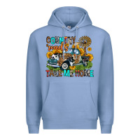 Colony Blue country roads take me home Premium Hoodie - Zillion Design Studio