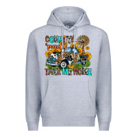 Heather Grey country roads take me home Premium Hoodie - Zillion Design Studio