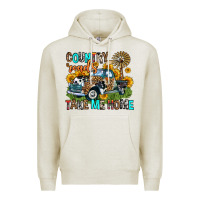 Oatmeal Heather country roads take me home Premium Hoodie - Zillion Design Studio