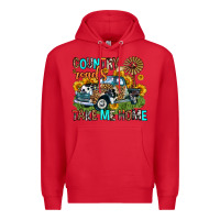 Red country roads take me home Premium Hoodie - Zillion Design Studio