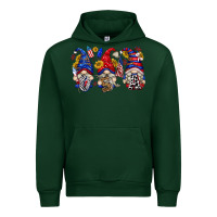Forest Green usa with gnome billie wilder Urban Hoodie - texasbilliewilder