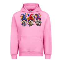 Fuchsia Pink usa with gnome billie wilder Urban Hoodie - texasbilliewilder
