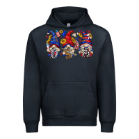 Navy usa with gnome billie wilder Urban Hoodie - texasbilliewilder