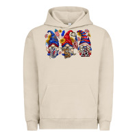 Pigment French Oak usa with gnome billie wilder Urban Hoodie - texasbilliewilder
