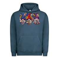 Pigment Midnight Navy usa with gnome billie wilder Urban Hoodie - texasbilliewilder