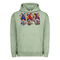 Pigment Oil Green usa with gnome billie wilder Urban Hoodie - texasbilliewilder