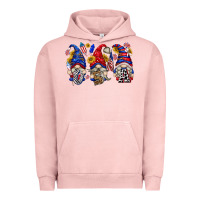 Pigment Salmon usa with gnome billie wilder Urban Hoodie - texasbilliewilder