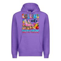 Purple rolling into sixth grade Premium Hoodie - texasbilliewilder