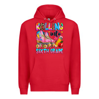 Red rolling into sixth grade Premium Hoodie - texasbilliewilder