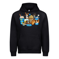 Black corgi coffee cups Urban Hoodie - Zillion Design Studio