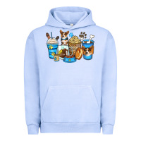 Pigment Grape Ice corgi coffee cups Urban Hoodie - Zillion Design Studio