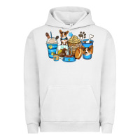 Pigment Lunar Rock corgi coffee cups Urban Hoodie - Zillion Design Studio