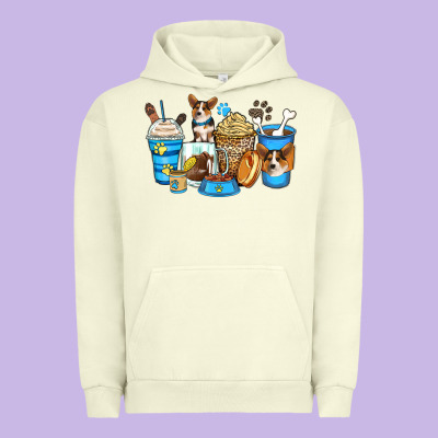 Urban Hoodie corgi coffee cups