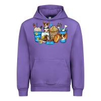 Tulip corgi coffee cups Urban Hoodie - Zillion Design Studio