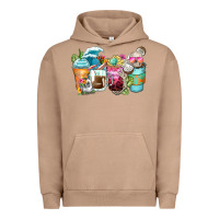 Pigment Burro skeleton summer coffee cups Urban Hoodie - Zillion Design Studio