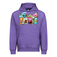 Tulip skeleton summer coffee cups Urban Hoodie - Zillion Design Studio