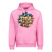 Fuchsia Pink usa sunflower billie wilder Urban Hoodie - texasbilliewilder