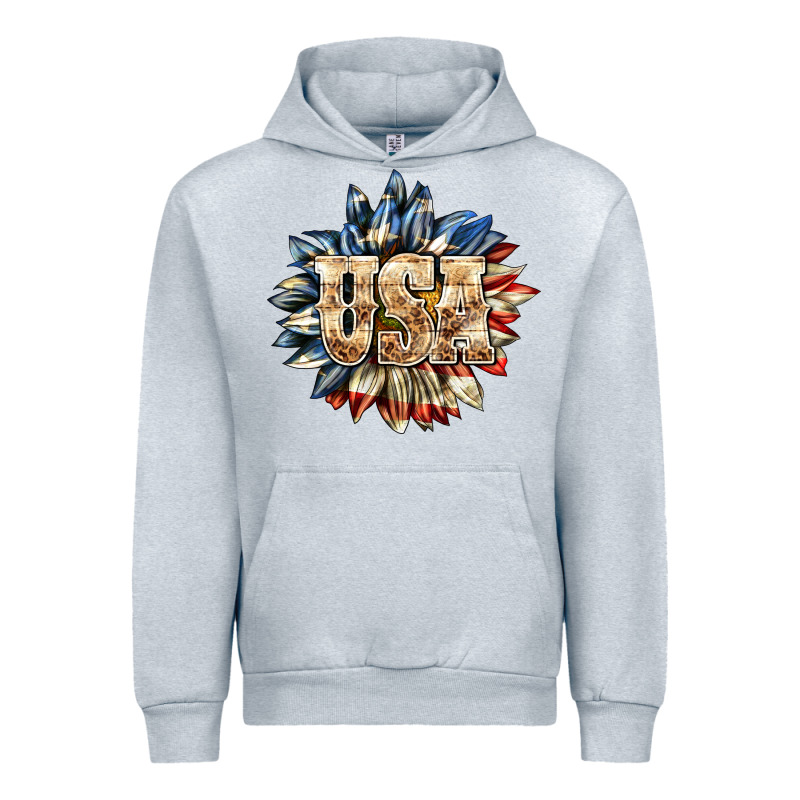 Usa Sunflower Billie Wilder Urban Hoodie by texasbilliewilder | Teevron