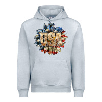 Heather Grey usa sunflower billie wilder Urban Hoodie - texasbilliewilder