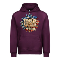 Mauve Wine usa sunflower billie wilder Urban Hoodie - texasbilliewilder