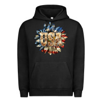 Pigment Black usa sunflower billie wilder Urban Hoodie - texasbilliewilder