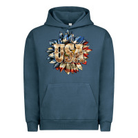 Pigment Midnight Navy usa sunflower billie wilder Urban Hoodie - texasbilliewilder