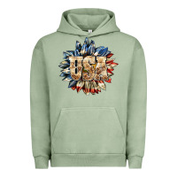 Pigment Oil Green usa sunflower billie wilder Urban Hoodie - texasbilliewilder