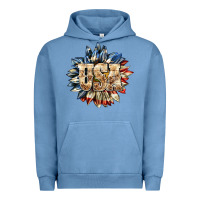 Pigment Pebble Blue usa sunflower billie wilder Urban Hoodie - texasbilliewilder