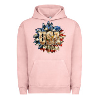 Pigment Salmon usa sunflower billie wilder Urban Hoodie - texasbilliewilder