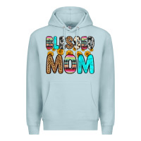 Blue Mist blessed mom Premium Hoodie - Zillion Design Studio