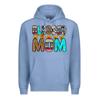Colony Blue blessed mom Premium Hoodie - Zillion Design Studio
