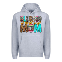Heather Grey blessed mom Premium Hoodie - Zillion Design Studio