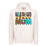 Pale Pink blessed mom Premium Hoodie - Zillion Design Studio