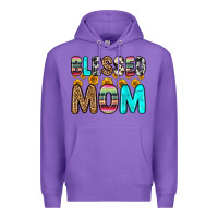 Purple blessed mom Premium Hoodie - Zillion Design Studio