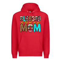 Red blessed mom Premium Hoodie - Zillion Design Studio