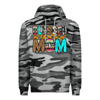 Slate Camo blessed mom Premium Hoodie - Zillion Design Studio